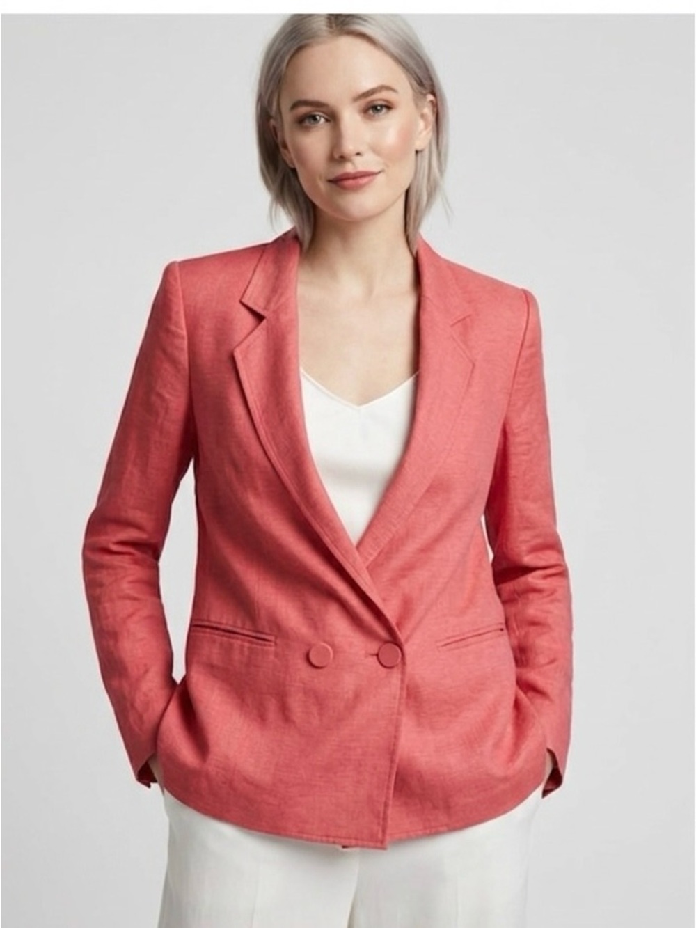 Stella McCartney Coral Pink Two-Button Blazer
